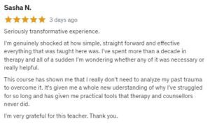 Testimonial Benjy Sherer Shadow Work Review