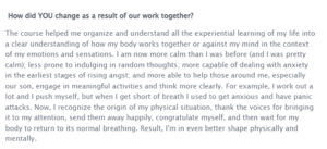 Benjy Sherer Coaching - Emotional Fitness and Anxiety Coach Testimonial Screenshot
