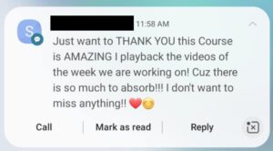 Benjy Sherer Coaching - Emotional Fitness and Anxiety Coach Testimonial Screenshot