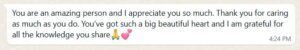 Benjy Sherer Coaching - Emotional Fitness and Anxiety Coach Testimonial Screenshot