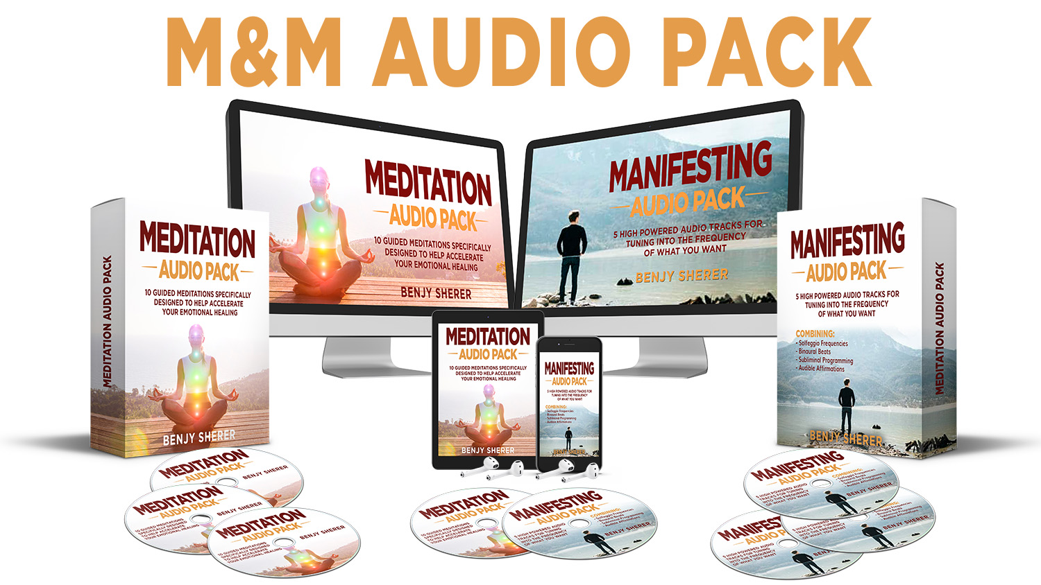 Guided manifestation and meditation tracks for quicker emotional healing Manifestation and Meditation Audio Packs