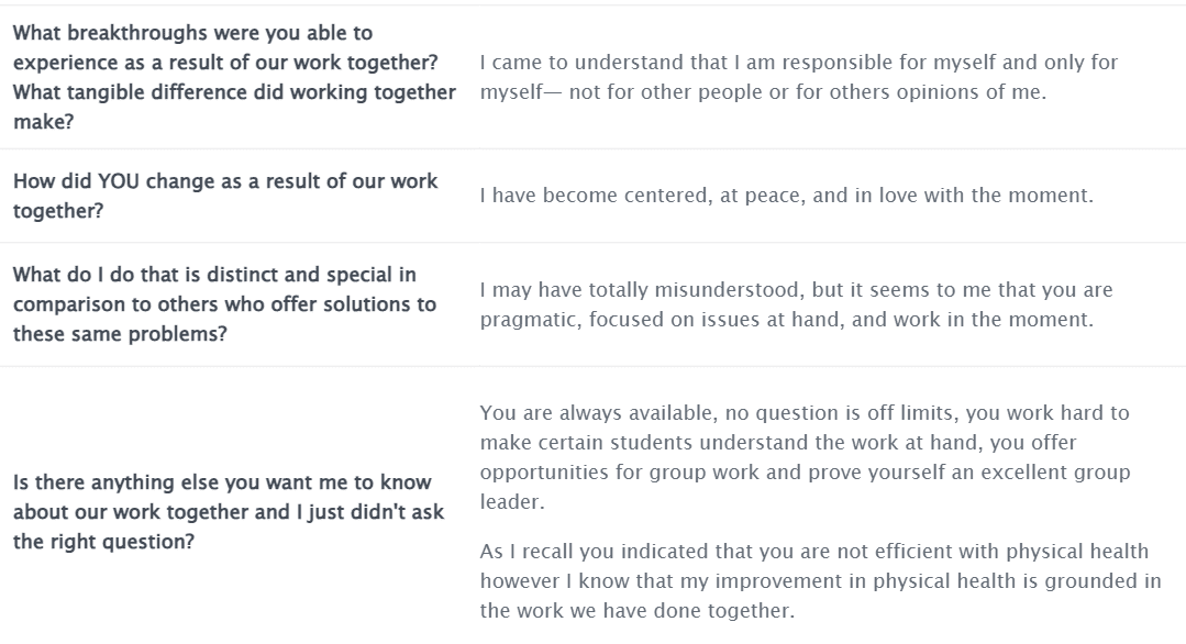 Client testimonial sharing how Benjy Sherer’s coaching reduced daily stress and anxiety.