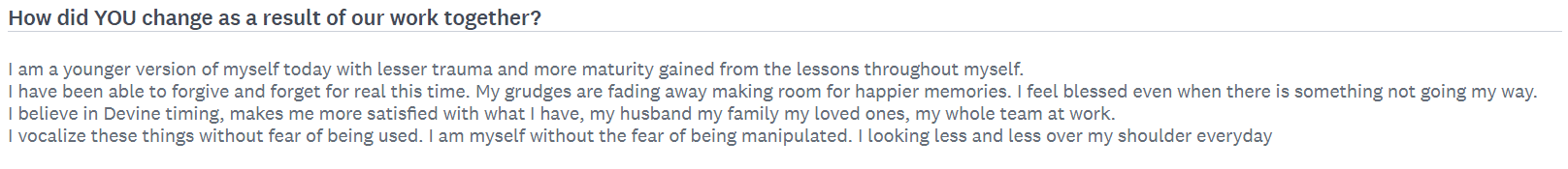 Client review sharing how Benjy Sherer’s coaching improved emotional stability & confidence.