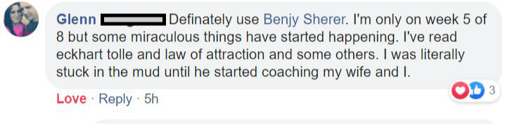 Testimonial sharing how the Guaranteed Anxiety Relief Program transformed a client's life.