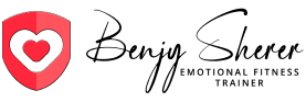 Calligraphy signature logo for Benjy Sherer - Emotional Fitness Trainer.