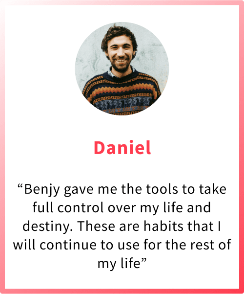 Satisfied client praising the anxiety relief program for helping him lead a more balanced life.