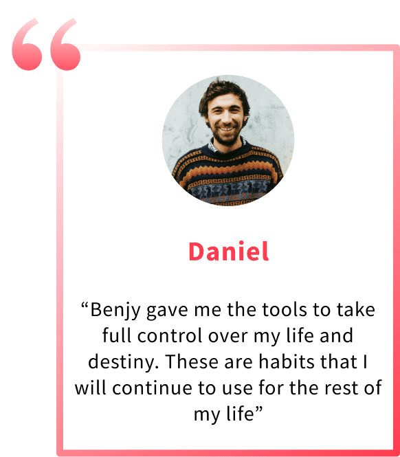 Satisfied client praising the anxiety relief program for helping him lead a more balanced life.