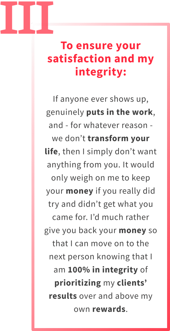 The 3rd purpose of the money-back guarantee on this anxiety relief program is to ensure satisfaction and integrity.