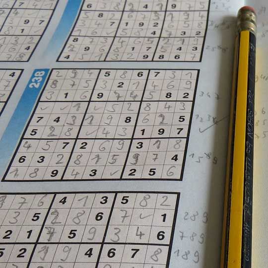 Thumbnail for an anxiety and mental health blog post showing a sudoku puzzle to explain that logic doesn't heal trauma.